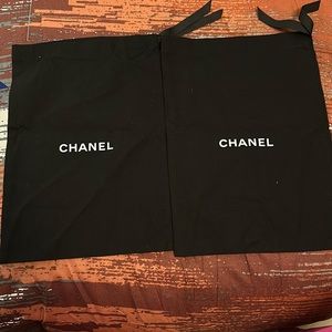 Chanel dust bags two can fit shoes